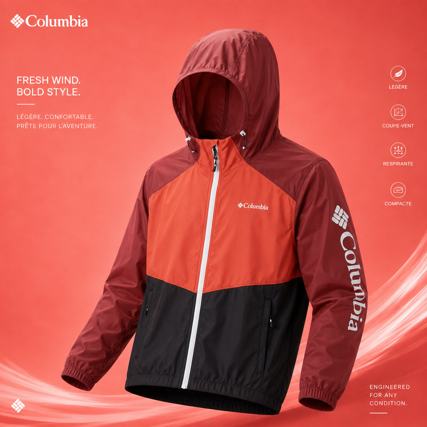 Veste Columbia SoftShell Orange