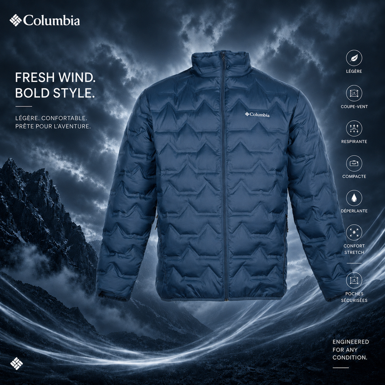 Doudoune Columbia Walker Bleu