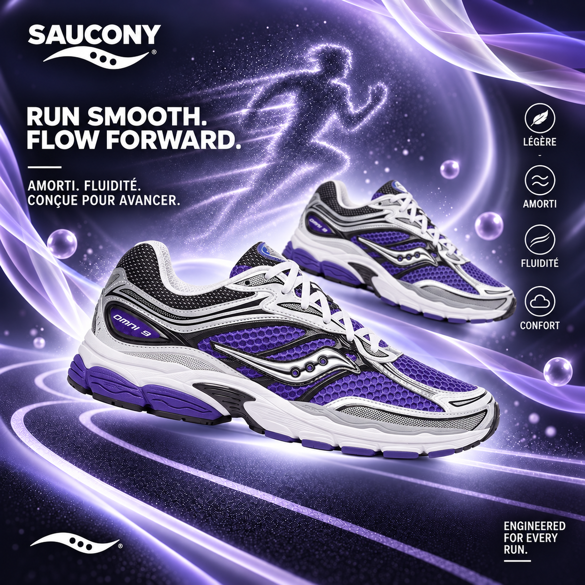 Saucony Omni 9 Violet