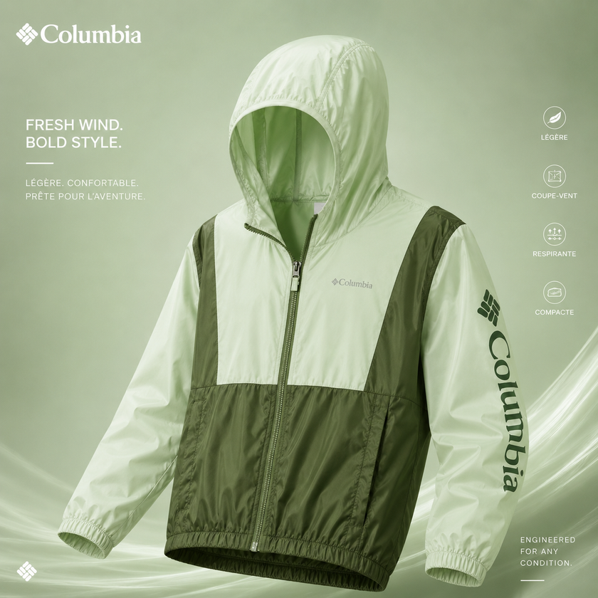 Coupe-vent Columbia Vert
